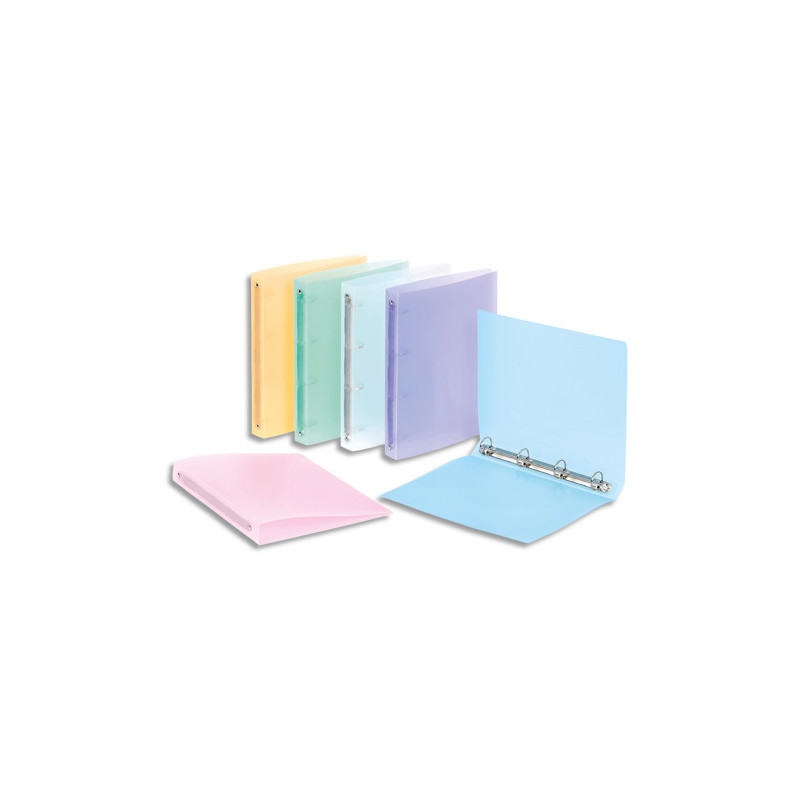 VIQUEL Classeur PROPYSOFT en polypropylène 7/10e dos 3,5 cm coloris assortis