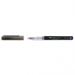 FABER CASTELL Roller à encre liquide Free Ink broad. Coloris violet. Pointe large 1,5mm
