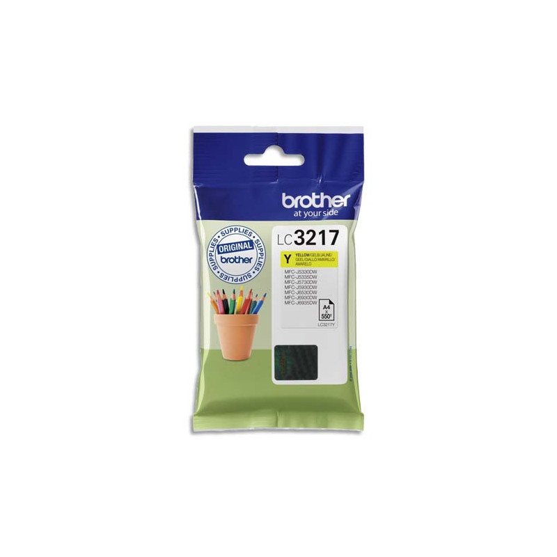 BROTHER Cartouche Jet encre LC3217Y