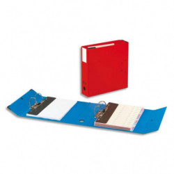 ARIANEX Classeur à deux leviers Millex en PVC intérieur et extérieur Rouge,dos de 9.5cm