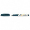 SCHNEIDER Stylo plume Zippi Bleu Space, plume mini, pointe M en acier, cartouche encre Bleu