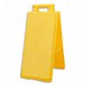 VISO Balise de signalisation de sol en polypropylène Jaune, à personnaliser, pliante L28 x H65 x P4/15 cm