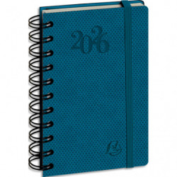 EXACOMPTA Agenda journalier poche SWAN, Janvier à Décembre 2025, 9x14,6cm, couv grains textile assorties