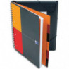 OXFORD Cahier Organiserbook spirales 160 pages perforées 80g ligné 6mm 21x31,8cm Couverture polypro orang