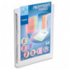 VIQUEL Classeur personnalisable PROFYSOFT PP 4/10e, dos 2,5 cm, incolore, 4 anneaux ronds