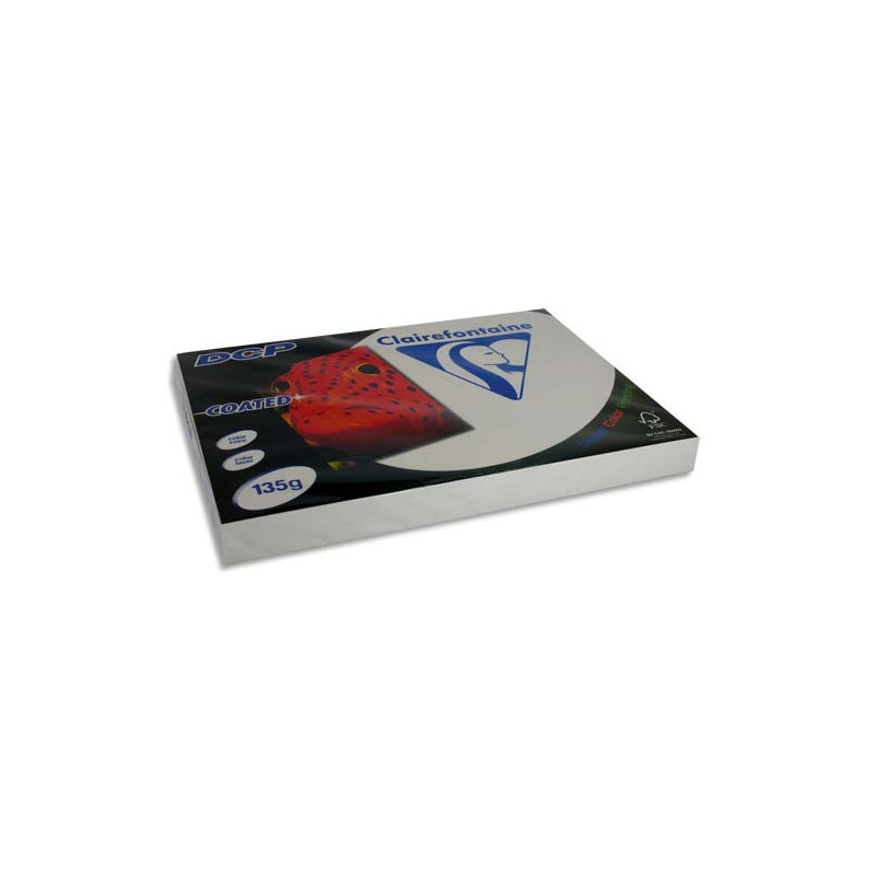 CLAIREFONTAINE Ramette 250 feuilles A3 135g DCP coated brillant 2 faces 6842