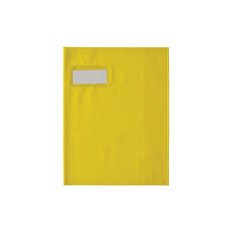 ELBA Protège-cahier Format 17x22 cm Grain STYL'SMS 12/100e coloris Jaune