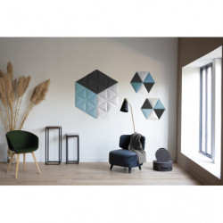 PAPERFLOW Panneau acoustique Easysound en polyester Bleu - Dimensions : L1120 x H485 x P20 cm