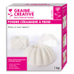 GRAINE CREATIVE Boîte de 1kg de céramique à froid aspect porcelaine