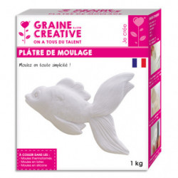 GRAINE CREATIVE Boîte de 1kg de plâtre de moulage