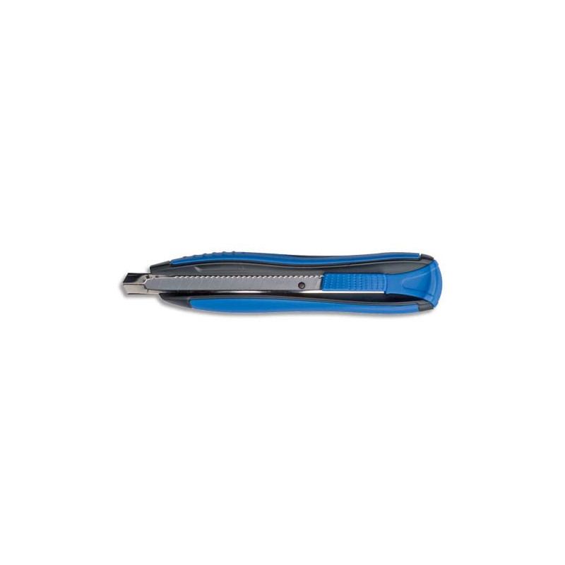 MAPED Cutter métal et plastique lame 9 mm autobloquante Zenoa Sensitiv Bleu 086010