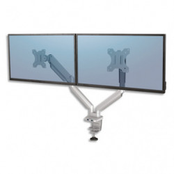 FELLOWES Bras porte-écran double Platinum Series Argent 8056301