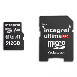 INTEGRAL Carte SDXC 512Go 4K INMSDX512G100/80V30