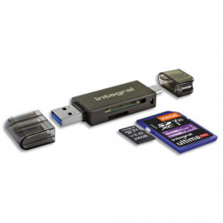 INTEGRAL Lecteur de carte USB 3.0 INCRUSB3.0ACSDMSDA2