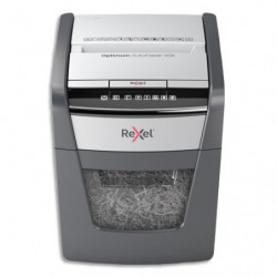 REXEL Destructeur de documents Optimum Auto+ 50X P-4, coupe croisée, 4x28mm, 50 feuilles, 20 L 2020050XEU