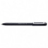 PENTEL Stylo bille à capuchon iZee 1 mm Noire à faible viscosité. Clip métal, zone alvéolée, rechargeable