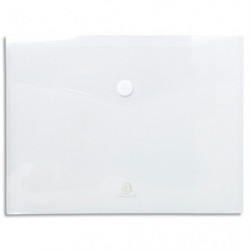 EXACOMPTA Sachet de 5 pochettes-enveloppes scratch A4 en polypropylène 2/10e. Coloris incolore