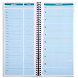 EXACOMPTA Carnet à spirale 29,7x14cm. A faire ce jour. 125 feuilles. Format vertical
