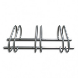 VISO Support 3 vélos en acier Gris pour modèles standards, fixations inclus - Dim : L115 x H25 x P51 cm
