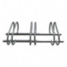 VISO Support 3 vélos en acier Gris pour modèles standards, fixations inclus - Dim : L115 x H25 x P51 cm