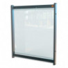 NOBO Séparateur de bureau modulaire film PVC transparent, L40 x H82 x P40 cm