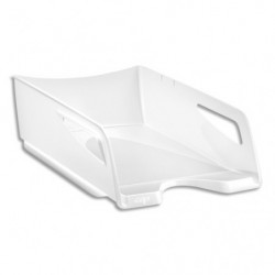 CEP Maxi Corbeille à courrier RIVIERA. Dimensions (l x h x p) : 26,5x11,5x38,7 cm. Coloris blanc arctique