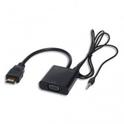 APM Convertisseur HDMI Mâle / VGA Femelle 10cm Noir 590472