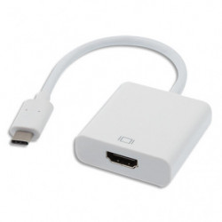 APM Adaptateur USB 3.1 Type-C Mâle / HDMI Femelle 15cm Blanc 590478