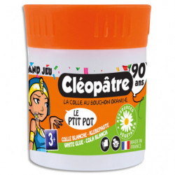 CLEOPATRE P'tit pot anniversaire 90 ans, colle blanche en pate 35 gr