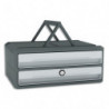 CEP Module MoovUp Secure 2 tiroirs. Caisson Gris Foncé et tiroirs Gris Clair