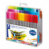 STAEDTLER 3200 Design Journey - Set 120 feutres de coloriage double pointe 3,0 mm, 0,5 - 0,8 mm assortis
