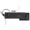 KINEON Pack de télétravail 5 en 1 contenant : souris, clavier, hub, tapis de souris et casque.