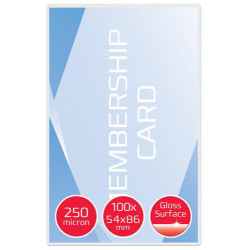 GBC Paquet de 100 Pochettes de plastification GBC 54 x 86 mm , 2 x 250 microns, brillantes 3740430