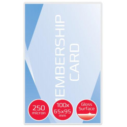 GBC Paquet de 100 Pochettes de plastification GBC 65 x 95 mm , 2 x 250 microns, brillantes 3740432