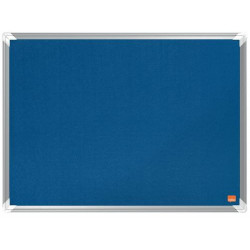 NOBO Tableau d'affichage en feutre Premium Plus - 600 x 450 mm - bleu - 1915187