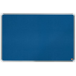 NOBO Tableau d'affichage en feutre Premium Plus - 900 x 600 mm - bleu - 1915188