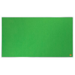 NOBO Tableau d'affichage Widescreen en feutre Impression Pro - 710 x 400 mm - vert - 1915424