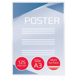 GBC Paquet de 50 Pochettes de plastification GBC mates A3, 2 x 125 microns3747521