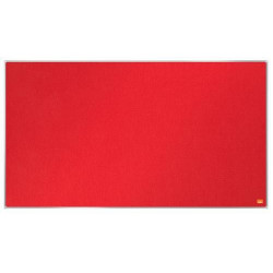 NOBO Tableau d'affichage Widescreen en feutre Impression Pro - 890 x 500 mm - rouge - 1915420
