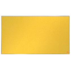 NOBO Tableau d'affichage Widescreen en feutre Impression Pro - 890 x 500 mm - jaune - 1915430