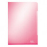 LEITZ Sachet de 100 pochettes-coin A4 en PVC 15/100eme lisse. Coloris rouge