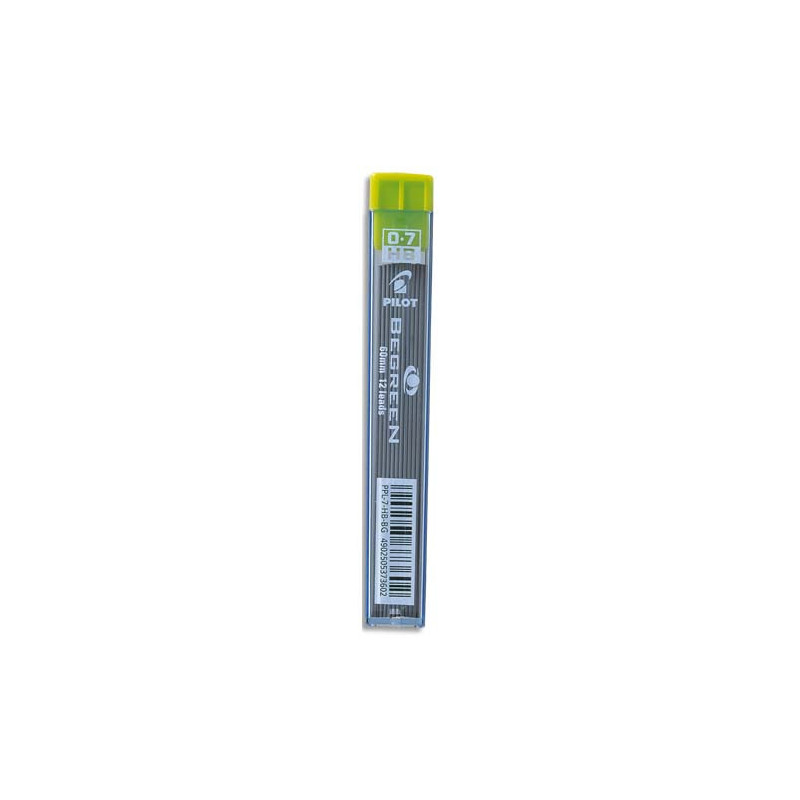 PILOT Etui de 12 mines qualité très résistante 0,7 mm HB NEO XU