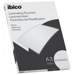 IBICO Basics Standard Paquet de 100 Pochettes plastification A3 2 x 125 microns 627313