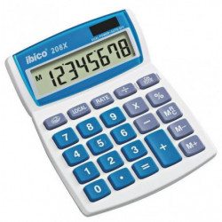 IBICO Blister calculatrice de bureau 208X Écran LCD à 8 chiffres, écran à inclinaison réglable IB410147