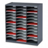 PAPERFLOW Trieur 36 cases Noir Gris pour document A4