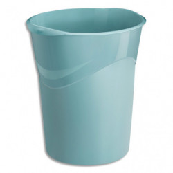 CEP Corbeille à papier RIVIERA, capacité 14 Litres - Dim (lxhxp) : 29 x 33,4 x 30,5 cm. Vert d'eau