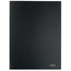 LEITZ Chemise 3 rabats Leitz Recycle en carton 100% recyclé et 100% recyclable. Coloris noir