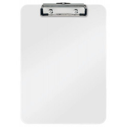 LEITZ Porte-blocs WOW A4, capacité 75 feuilles. Dimensions : L22,8 x H1,7 x P32 cm. Coloris blanc