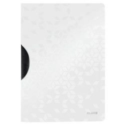 LEITZ Chemise à clip COLORCLIP WOW en polypropylène opaque 5/10eme. Coloris blanc