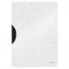 LEITZ Chemise à clip COLORCLIP WOW en polypropylène opaque 5/10eme. Coloris blanc